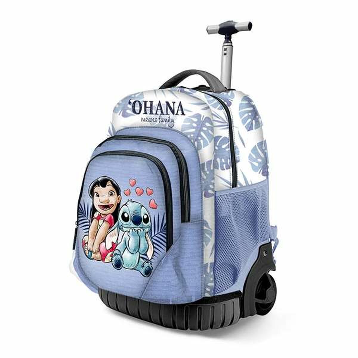 Skolväska med hjul Lilo & Stitch