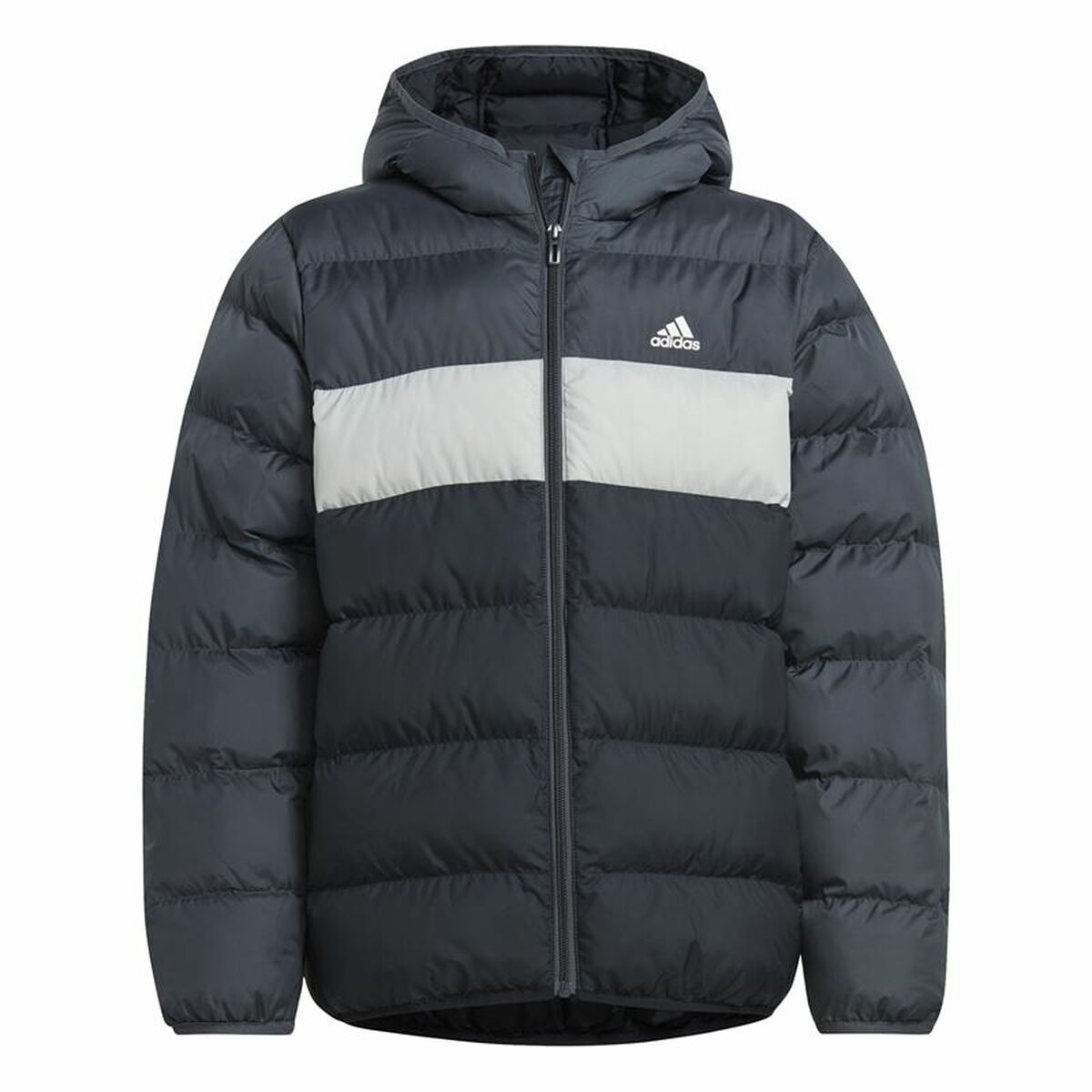 Sportjacka, Barn Adidas Cazadora Synthetic Down Infantil Svart Grå