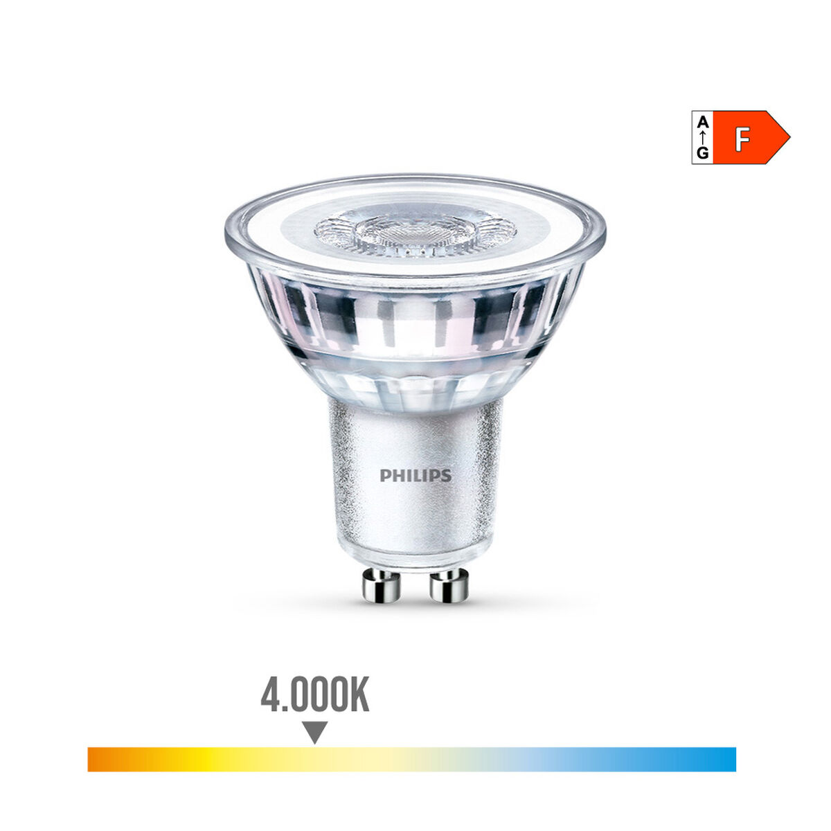 LED-lampa Philips F 4,6 W GU10 390 lm 5 x 5,4 cm (4000 K) - 7