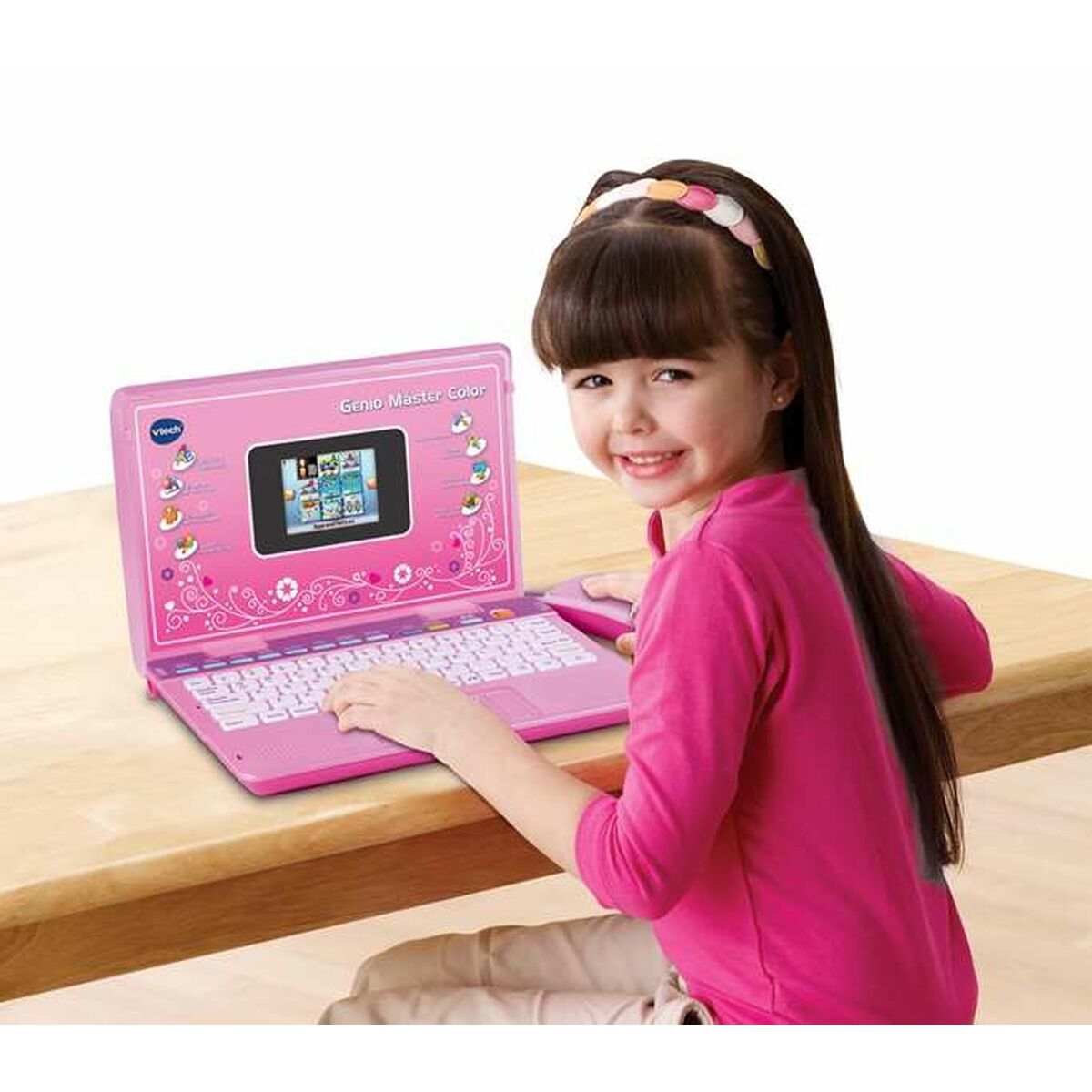 Leksaksdator Vtech Genio Master Color ES-EN 18 x 27 x 4 cm Rosa - 4