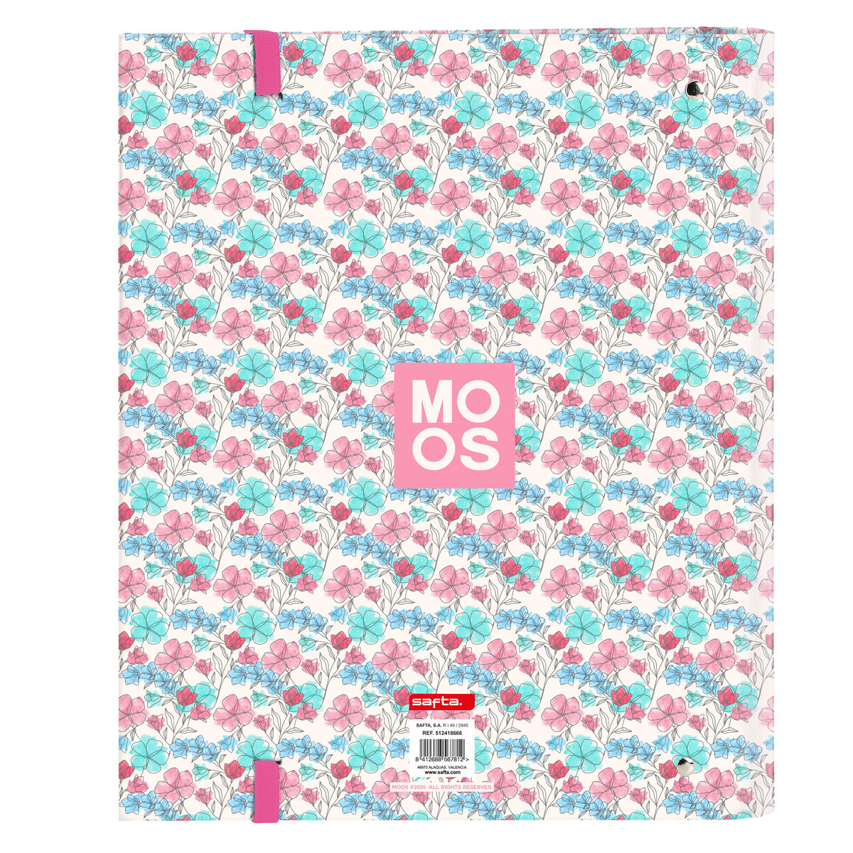 Ringpärm Moos Flores Multicolour 27 x 32 x 3.5 cm - 2