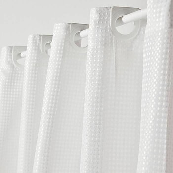 Duschdraperi TODAY Vit Polyester 180 x 200 cm (12 antal)