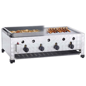 Gas Combi Bordsgrill - 4 brännare