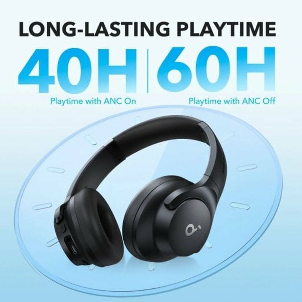 Diademhörlurar Soundcore Blå - 5