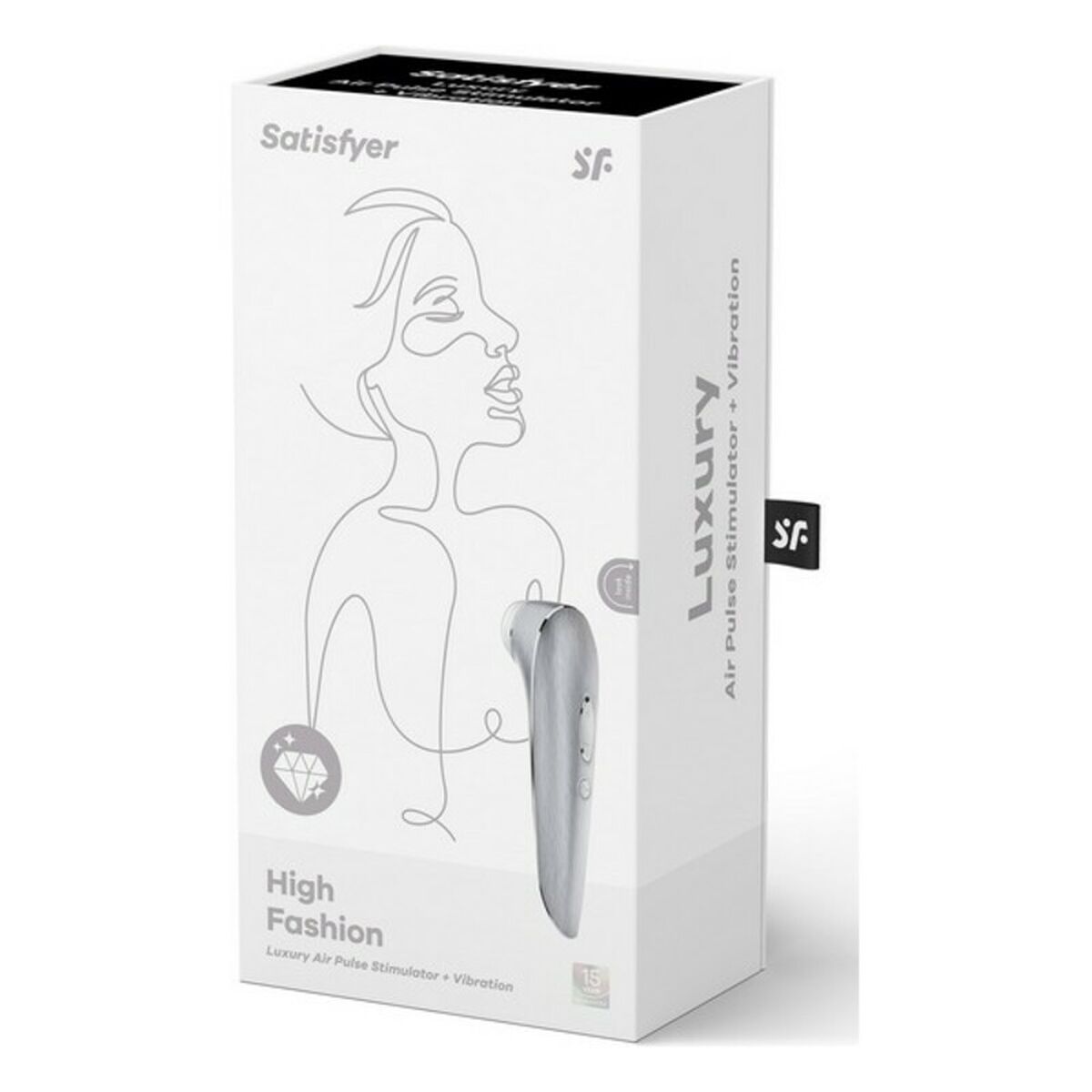 Sugstimulator för klitoris Satisfyer Luxury High Fashion Silvrig - 2