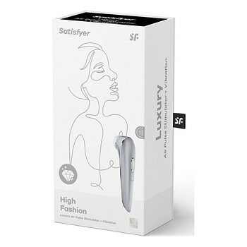 Sugstimulator för klitoris Satisfyer Luxury High Fashion Silvrig