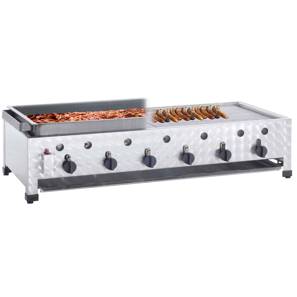 Gas Combi Bordsgrill - 6 brännare