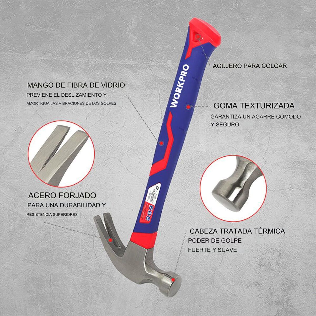 Snickarhammare Workpro 225 g Snickeri - 8