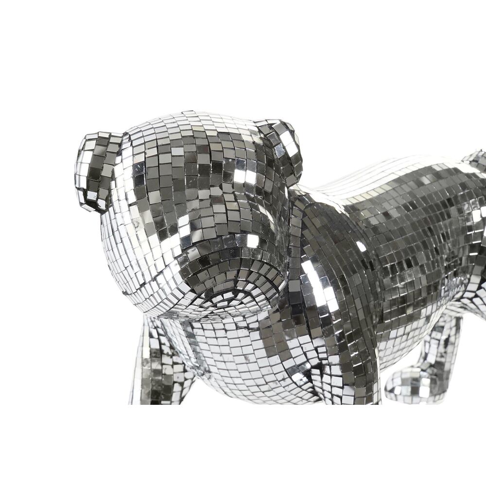 Prydnadsfigur DKD Home Decor Engelska Silvrig Bulldogg Harts Modern (45,5 x 21,5 x 25 cm) - 3