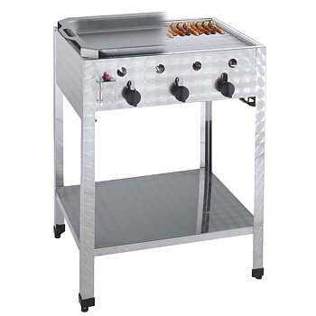 Gas Combi Stående Grill - 3 brännare