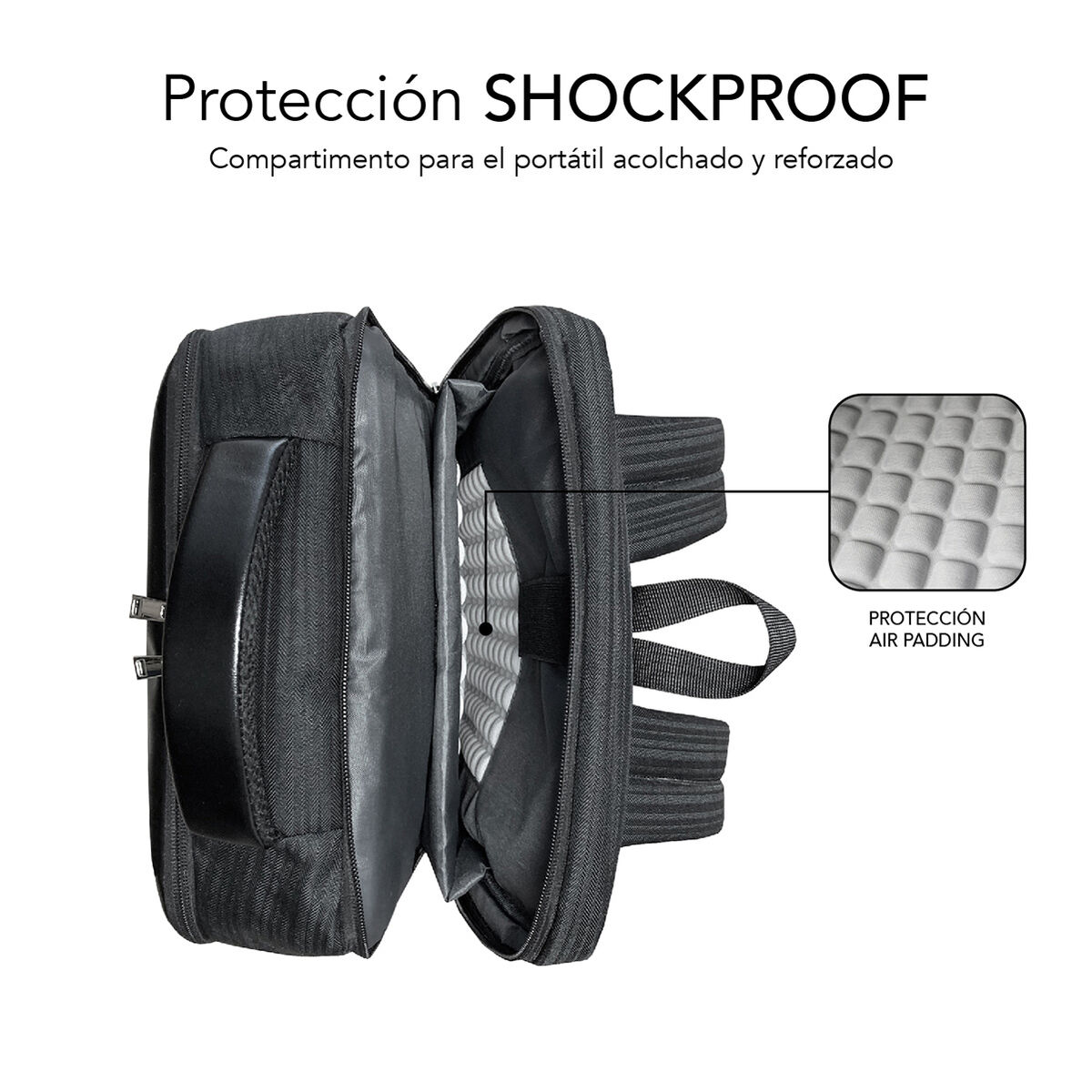 Laptopryggsäck Subblim SUBBP-2BL1015 Svart - 5