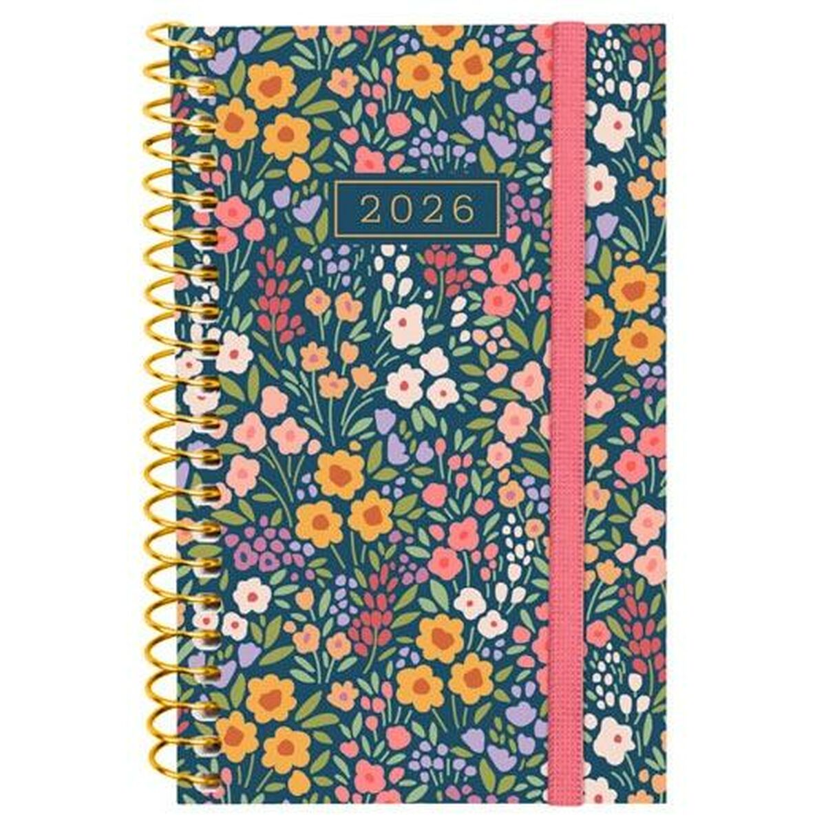 Dagbok Finocam DESIGN COLLECTION Flora Mini 7,9 x 12,7 cm 2026