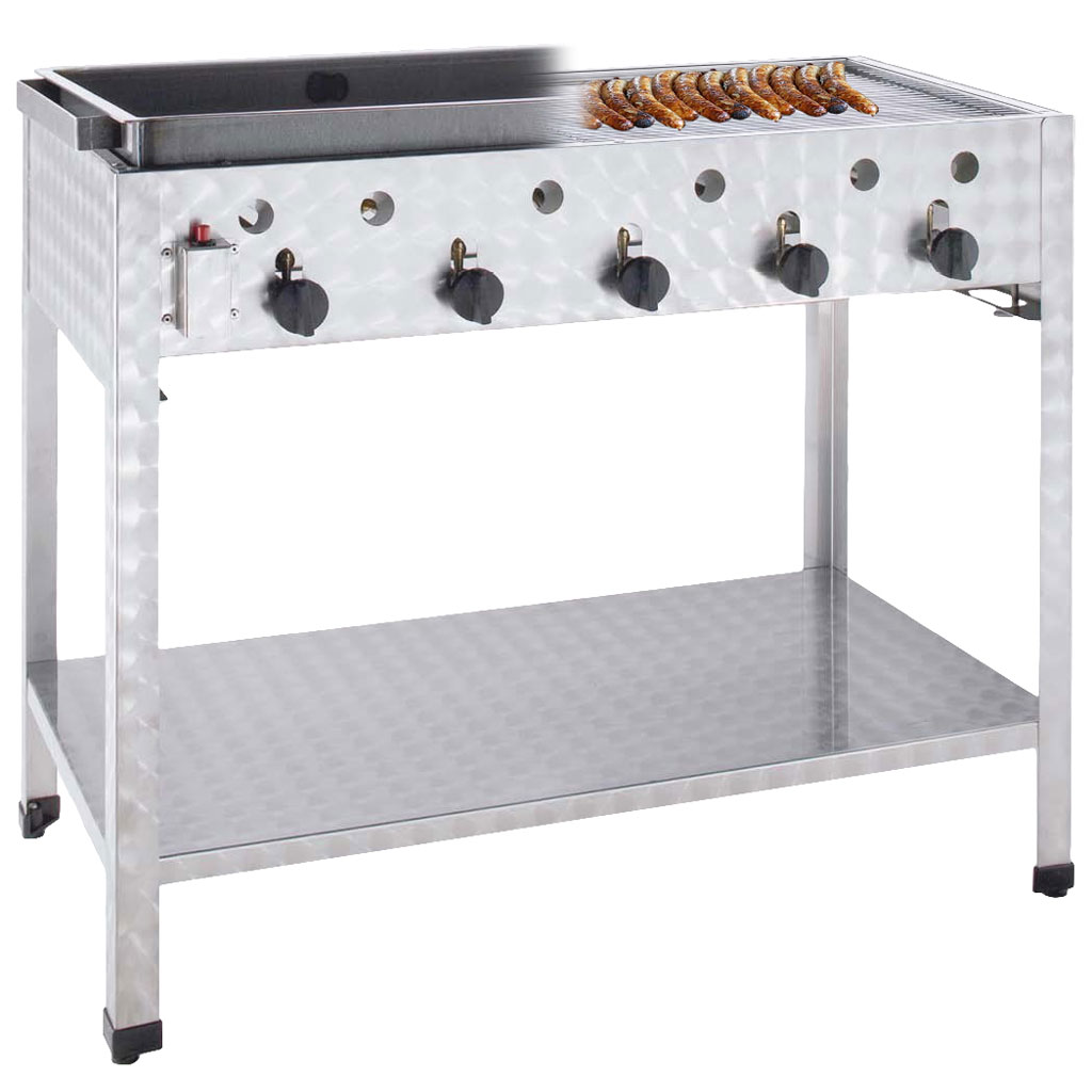 Gas Combi Stående Grill - 5 brännare