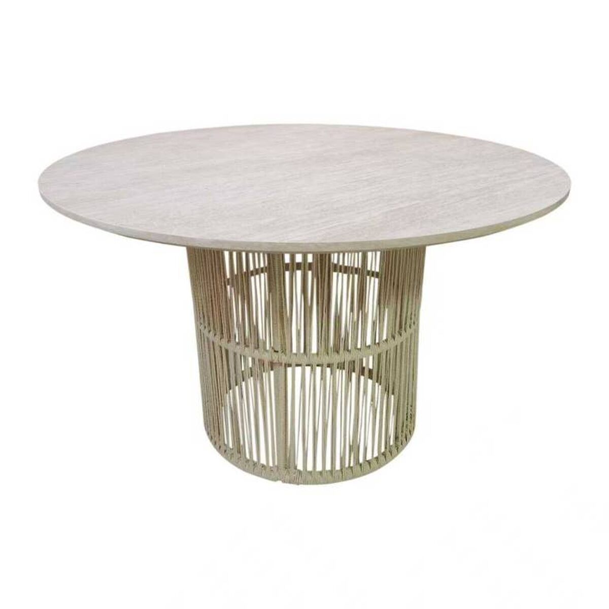 Matsalsbord Home ESPRIT Rattan Trä MDF 120 x 120 x 75 cm