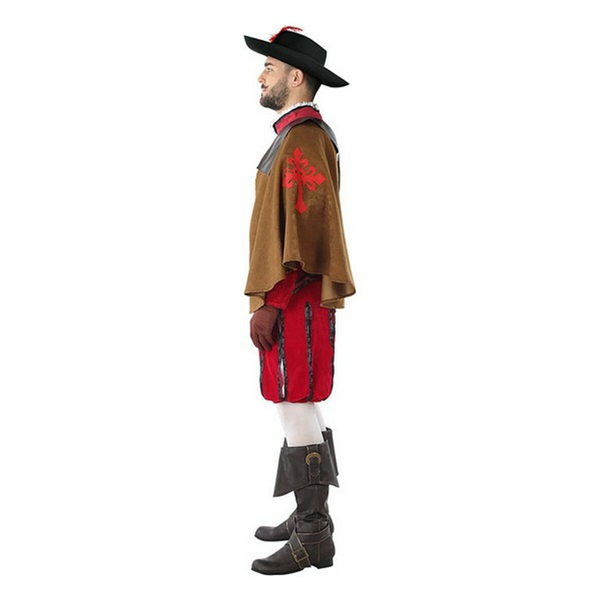 Maskeraddräkt vuxna 113817 Röd (3 pcs) Musketör - 12
