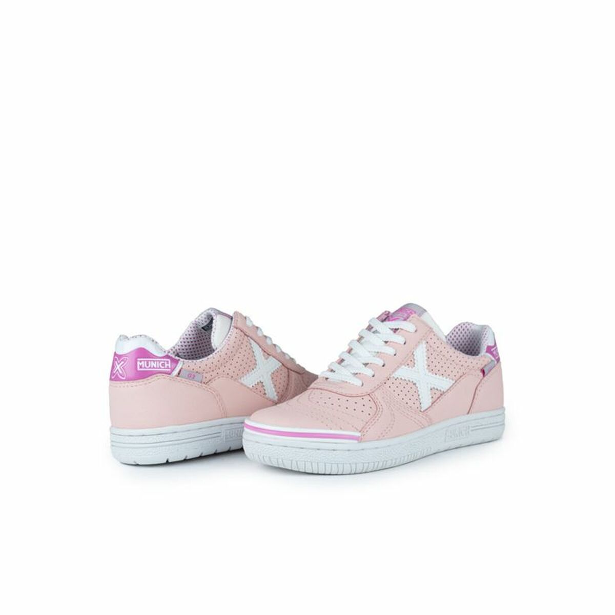 Fotbollsskor för inomhusbruk för barn Munich G-3 Kid Profit 409 Rosa Barn Unisex - 5