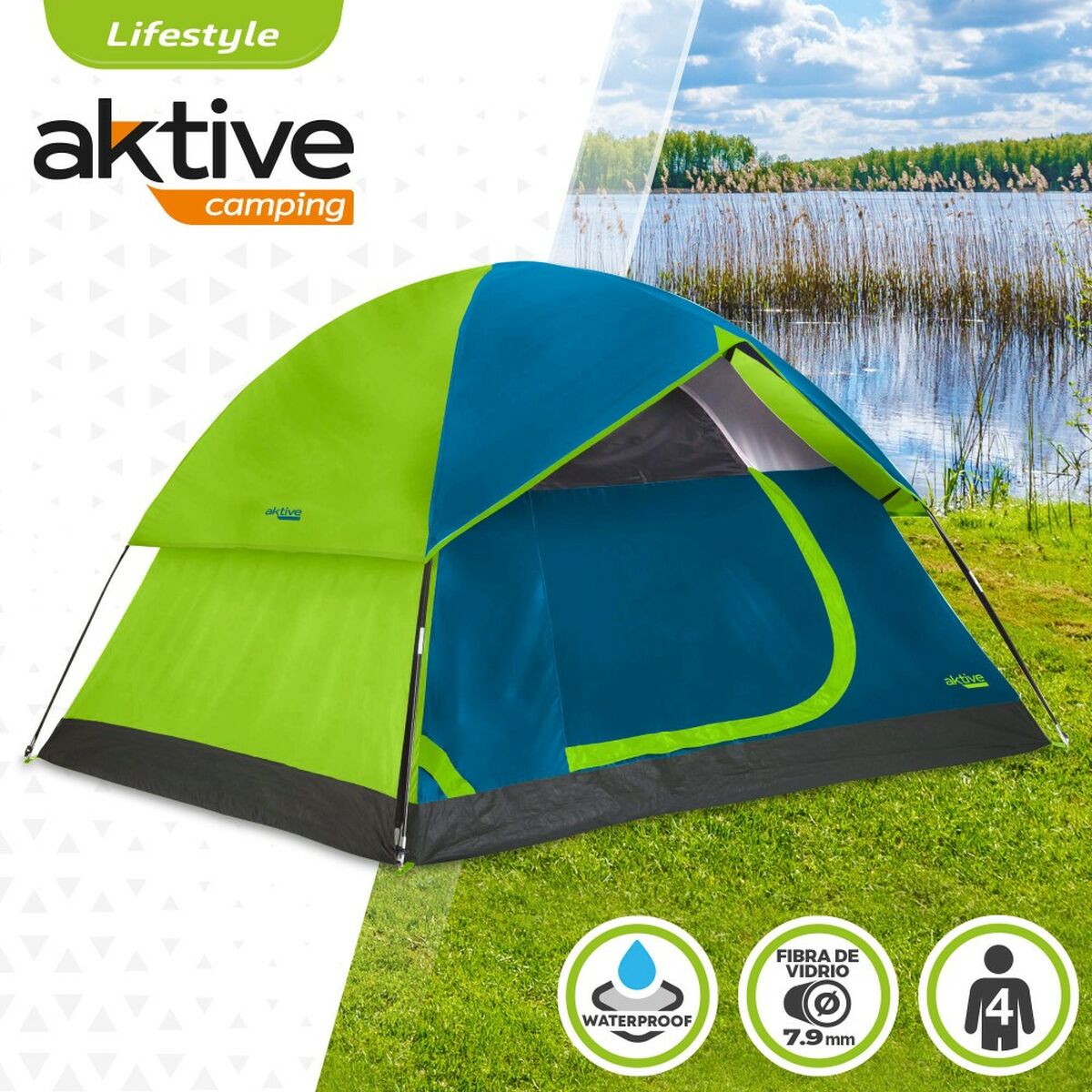 Lanthandel Aktive 4 personer 240 x 130 x 210 cm (2 antal) - 8