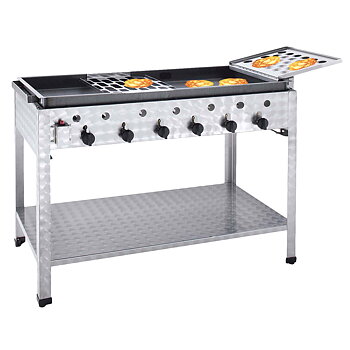 Potatis pannkaka Gas Stående Grill - 6 brännare