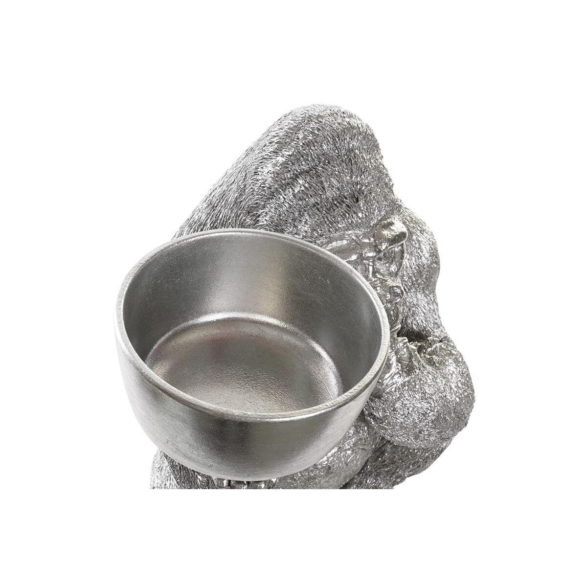Prydnadsfigur DKD Home Decor Silvrig Harts Gorilla (32 x 26,5 x 36 cm) - 3