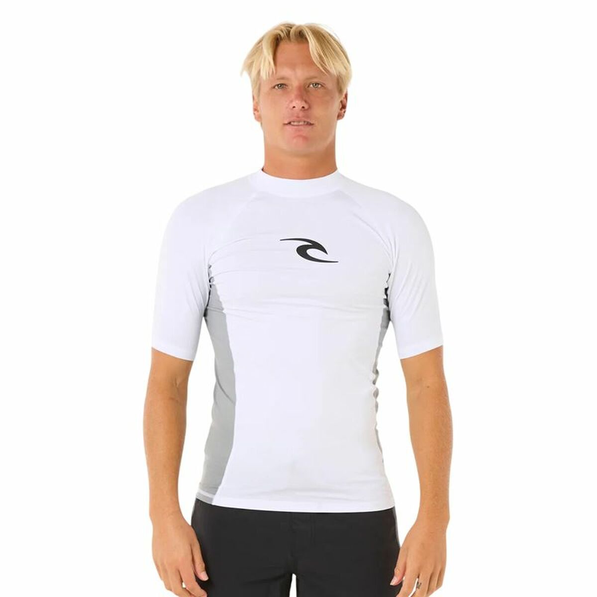 Badtröja Rip Curl Waves Upf Perf S/S Vit