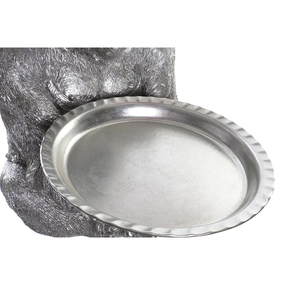 Prydnadsfigur DKD Home Decor Silvrig Kolonial Gorilla 38 x 55 x 52 cm - 8