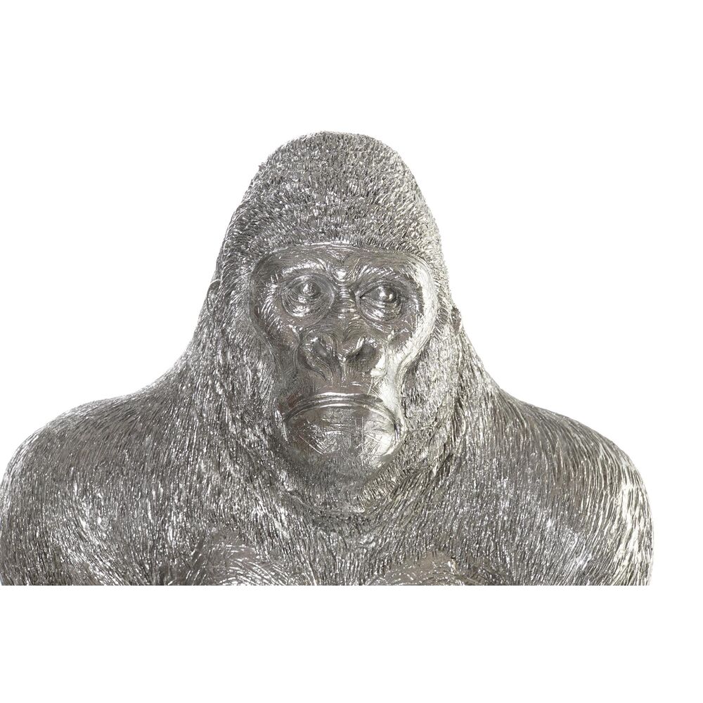 Prydnadsfigur DKD Home Decor Silvrig Kolonial Gorilla 38 x 55 x 52 cm - 2
