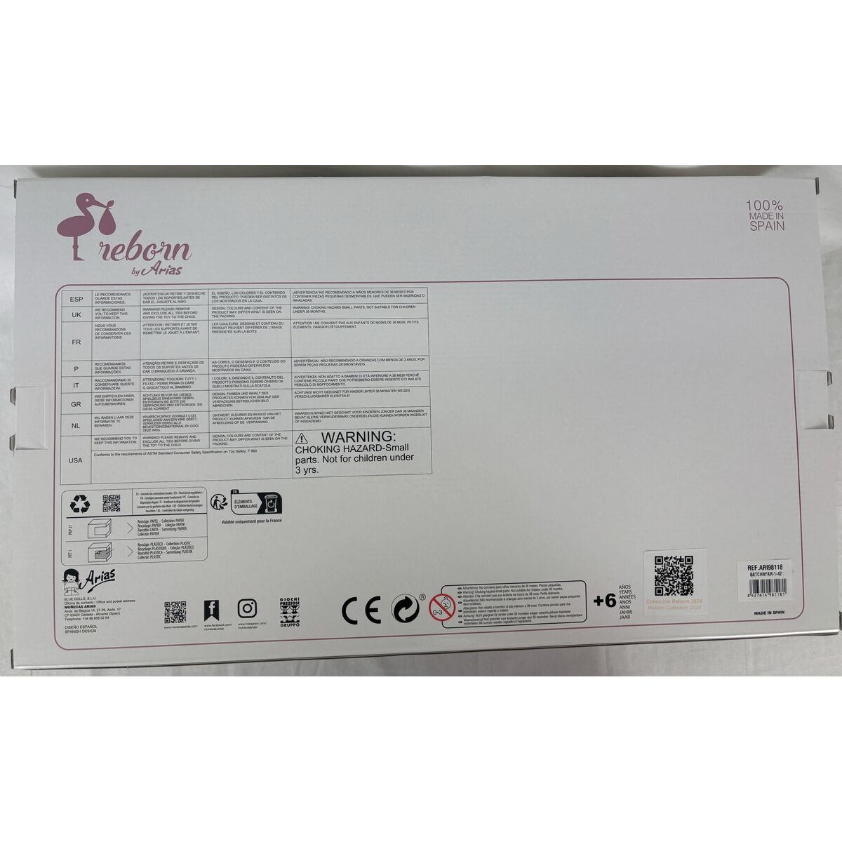 Återfödda dockor Arias 98118 45 cm - 3