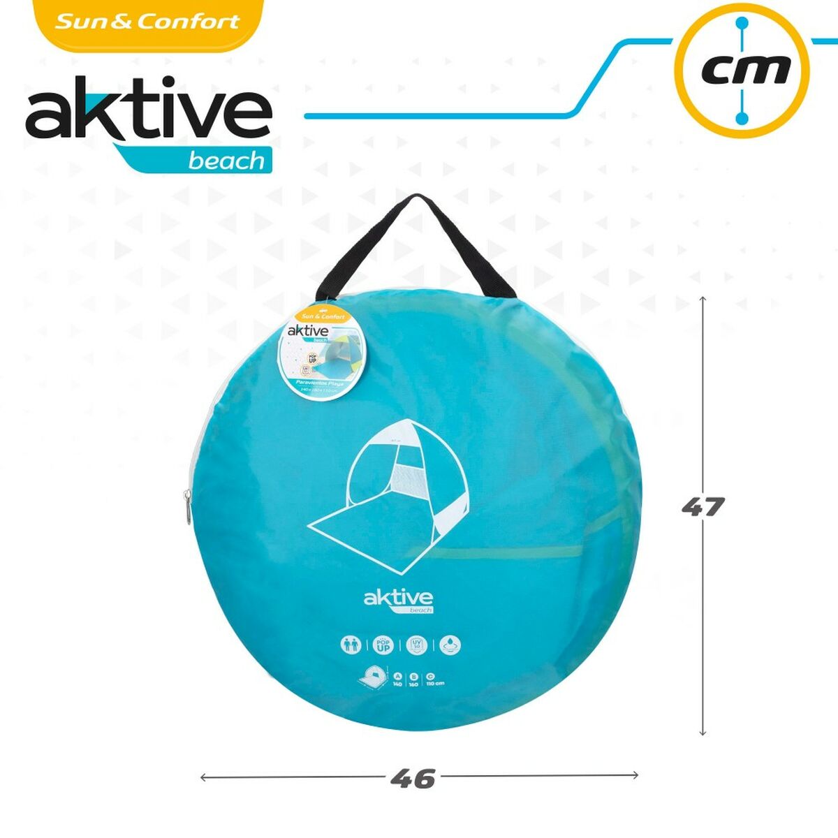 Vindruta Aktive Blå Grön Polyester 160 x 110 x 140 cm - 7