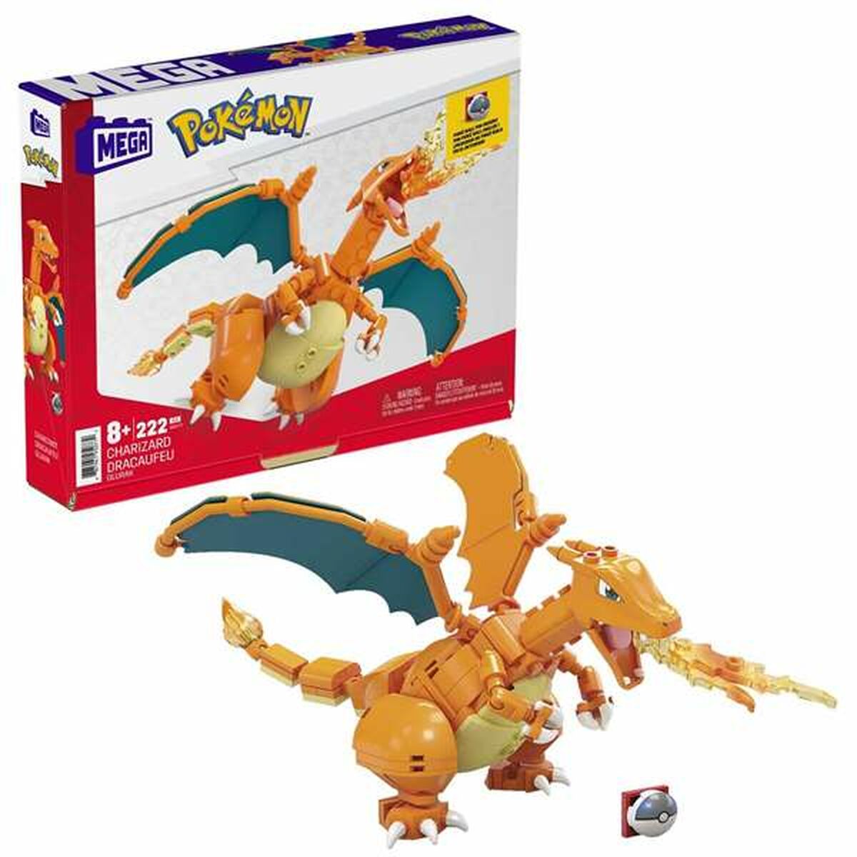Byggsats Pokémon Mega Charizard 222 Delar - 8