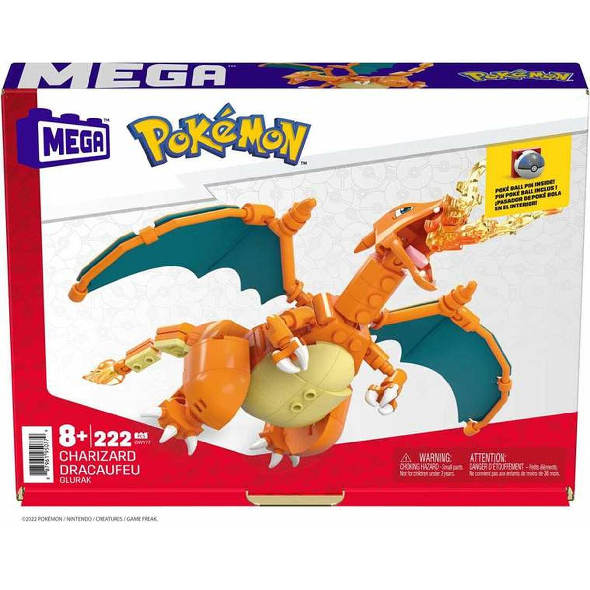 Byggsats Pokémon Mega Charizard 222 Delar - 3