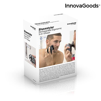 Uppladdningsbar och ergonomisk rakapparat 5-i-1 Shavestyler InnovaGoods