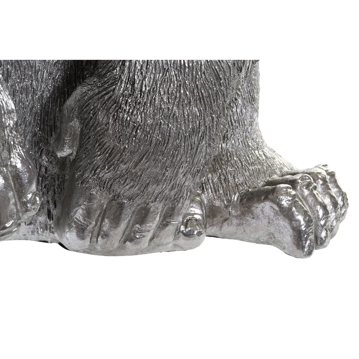 Prydnadsfigur DKD Home Decor Silvrig Kolonial Gorilla 46 x 40 x 61 cm - 8