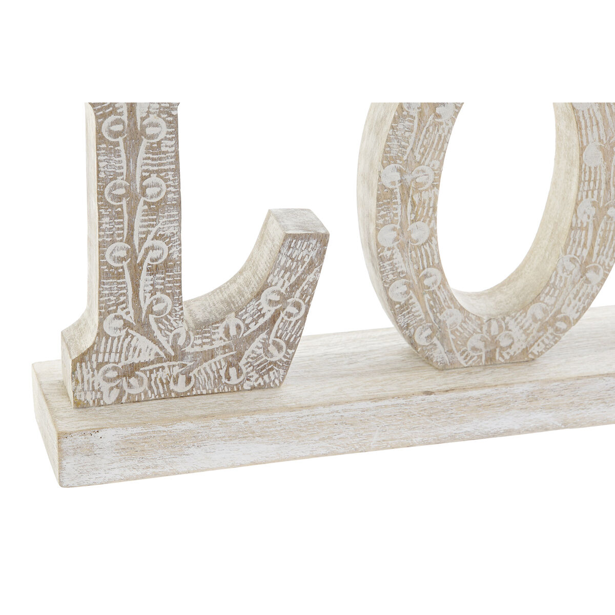 Prydnadsfigur DKD Home Decor Vit Avskalad 40,5 x 5 x 15 cm (2 antal) - 2