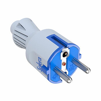 Stiftplugg Solera 2p+t 706ckb Blå Vit 220-240 V 250 V 16 A