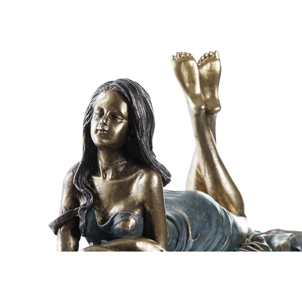 Prydnadsfigur DKD Home Decor Kvinna Koppar Harts (30,5 x 15,5 x 28,5 cm) - 3