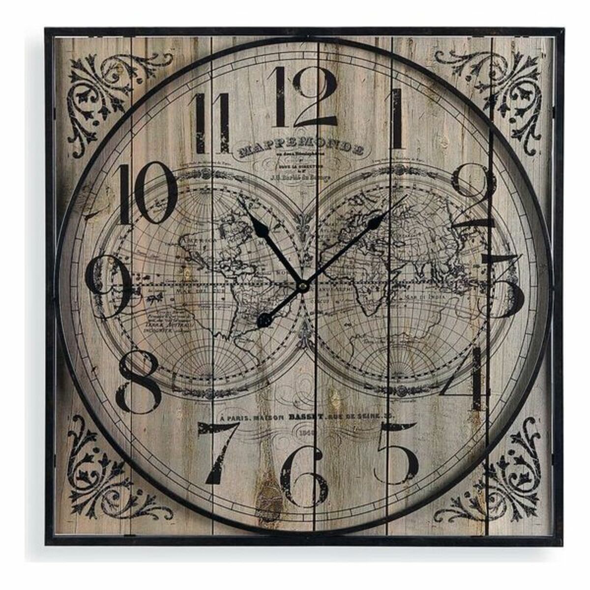 Väggklocka Versa Trä (59,5 x 5,5 x 59,5 cm)