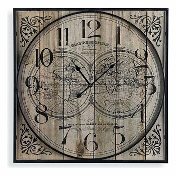 Väggklocka Versa Trä (59,5 x 5,5 x 59,5 cm)