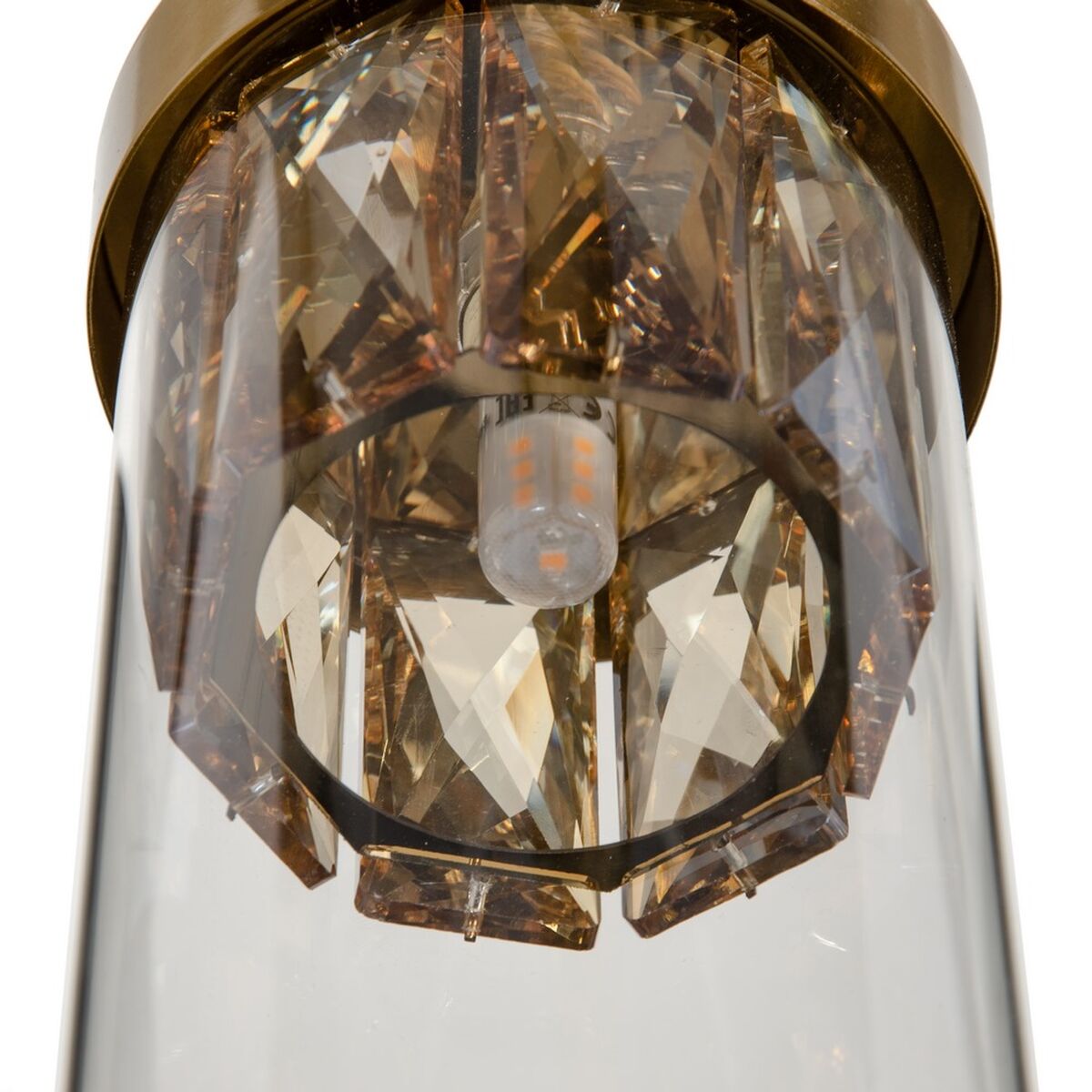 Taklampa Glas Gyllene Metall 27 cm 31 x 31 x 45 cm - 4