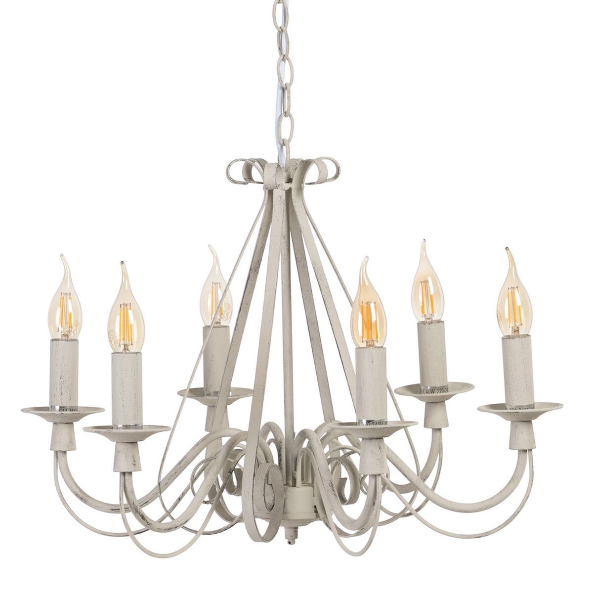 Taklampa 63 x 63 x 102 cm Metall Beige-brun (taupe) Järn Vintage - 6