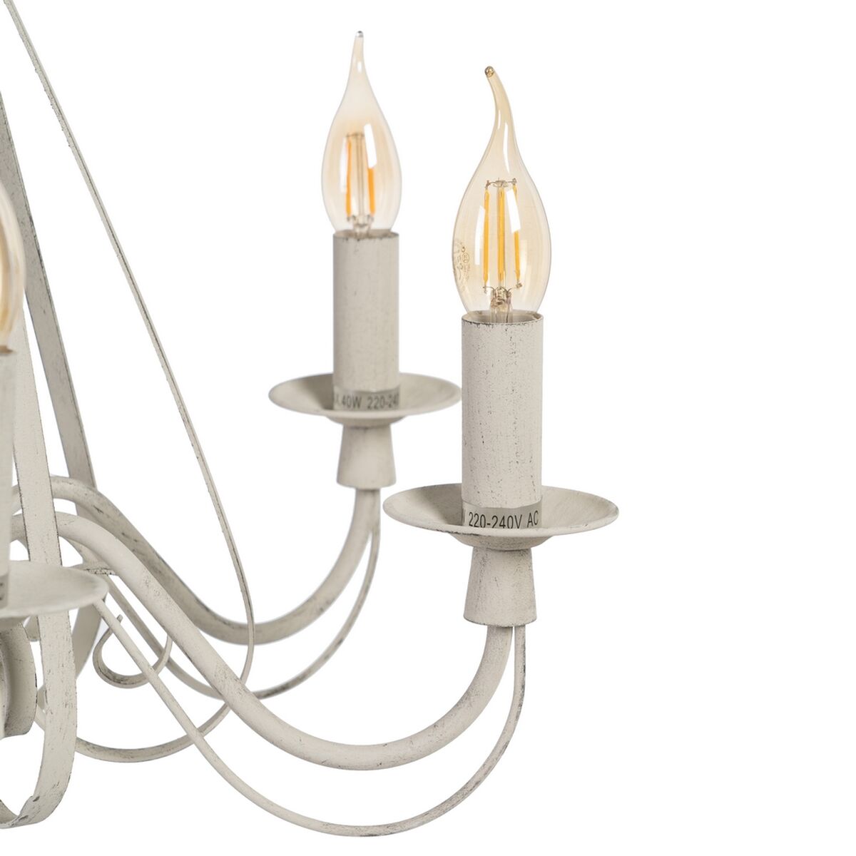 Taklampa 63 x 63 x 102 cm Metall Beige-brun (taupe) Järn Vintage - 3