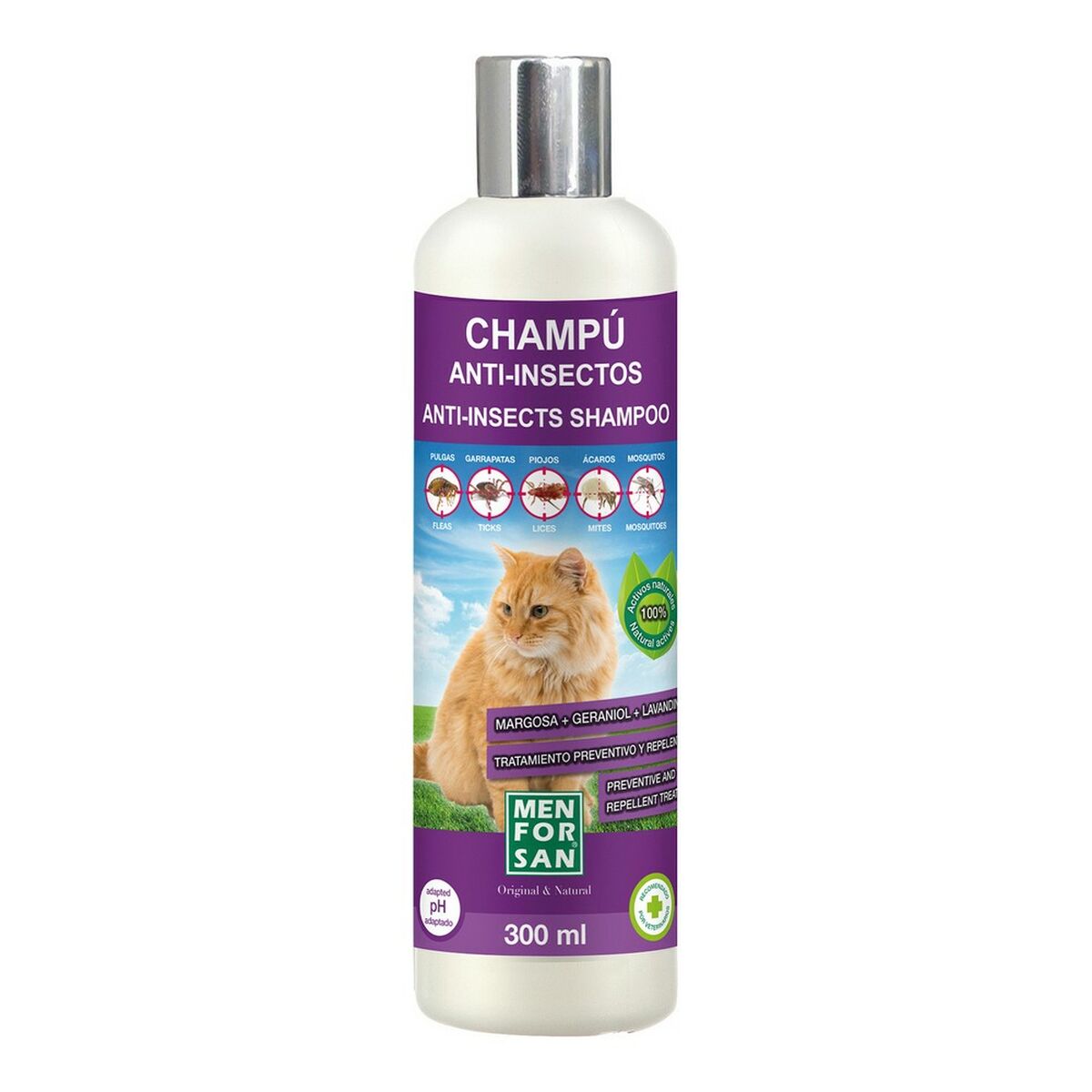 Schampo Menforsan 300 ml Katt Insektsavstötande - 4