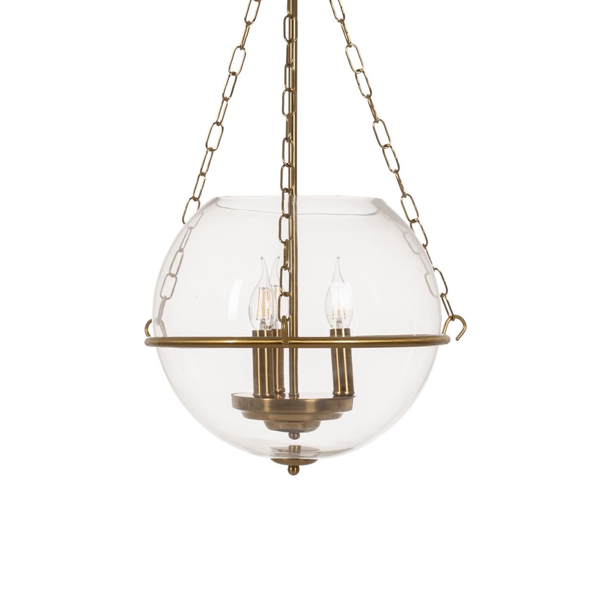 Taklampa Gyllene Glas Järn 220-240 V 35 x 35 x 70 cm