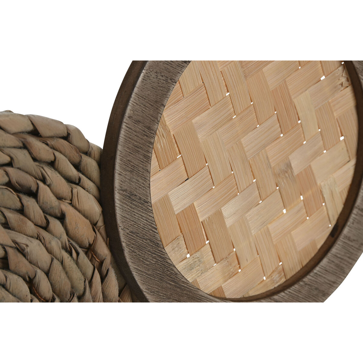 Väggdekoration Home ESPRIT Vit Naturell Cirklar 70 x 5,5 x 43 cm - 3