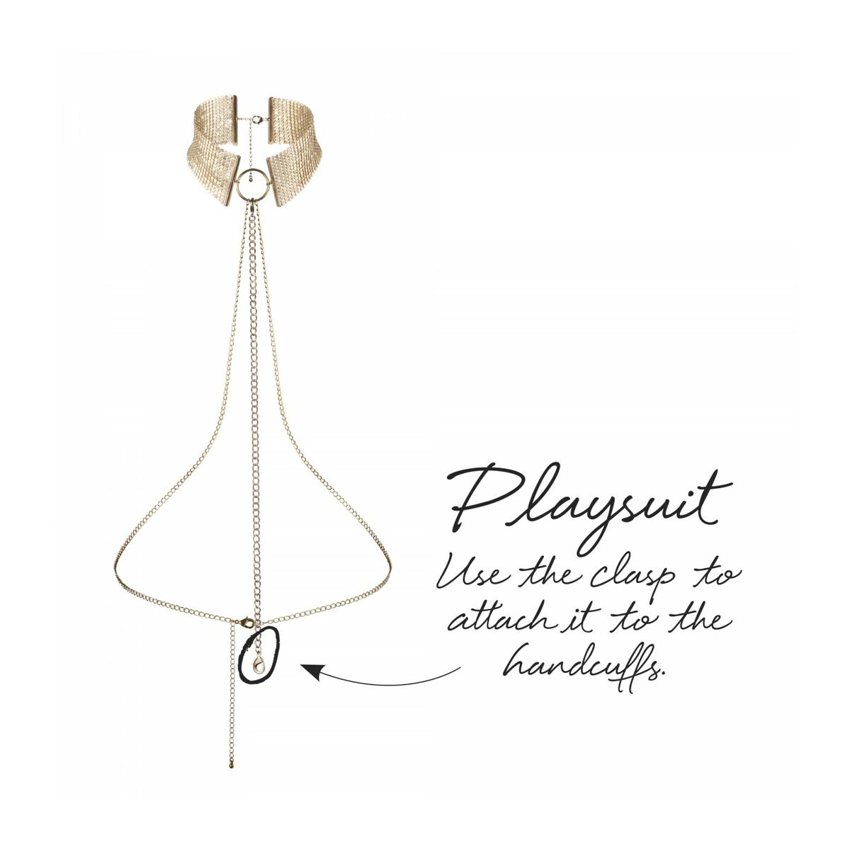 Halsband Desir Metallique, guldfärgat Bijoux Indiscrets 145 - 6