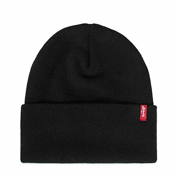 Hatt Levi's Slouchy Red Tab Beanie Svart