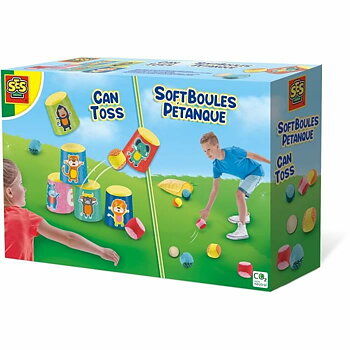 Skicklighetsspel SES Creative Chamboule-tout and soft petanque balls