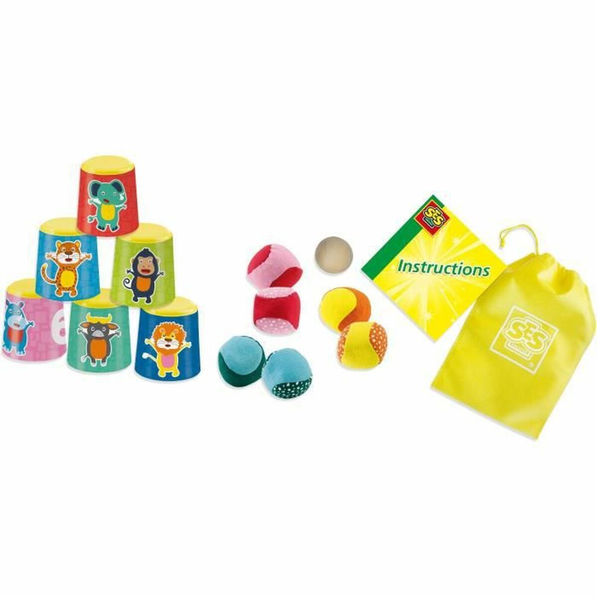 Skicklighetsspel SES Creative Chamboule-tout and soft petanque balls - 6
