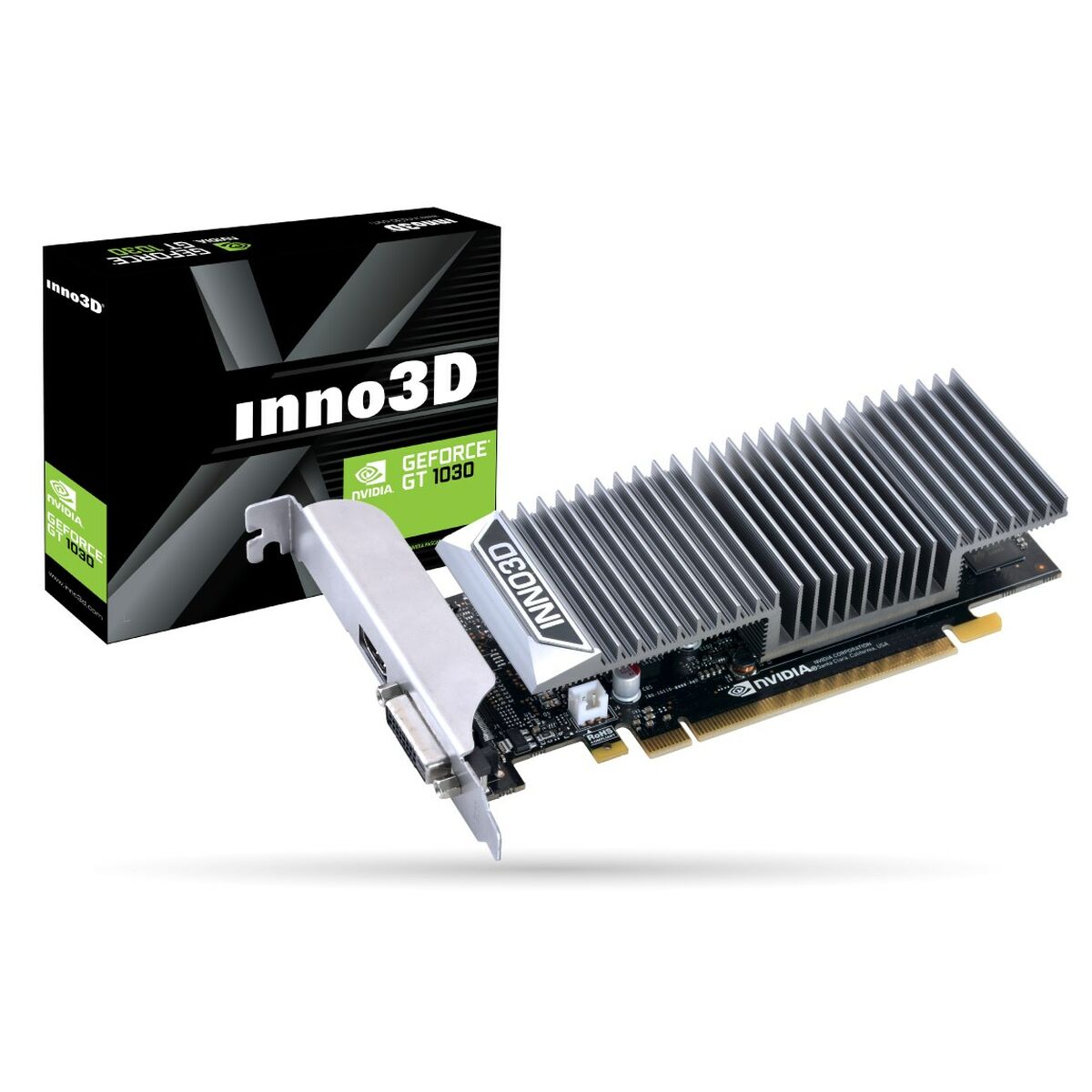 Grafikkort INNO3D N1030-1SDV-E5BL 2 GB NVIDIA GeForce GT 1030 NVIDIA - 4