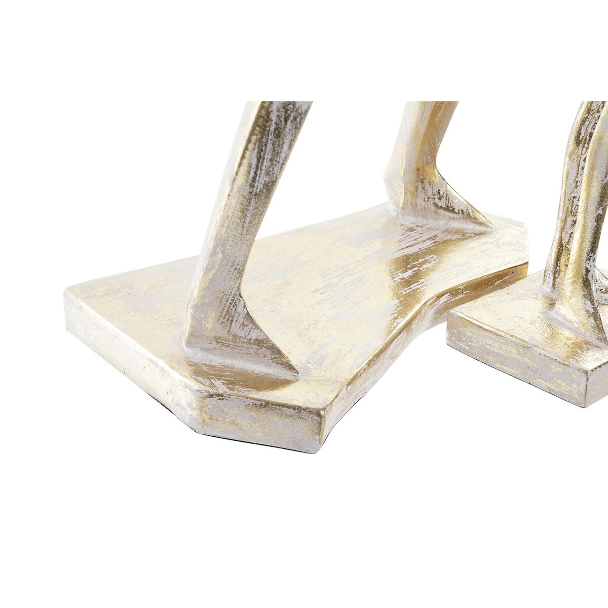 Prydnadsfigur DKD Home Decor 21 x 13 x 42 cm 17 x 7,5 x 33 cm Gyllene Musiker (2 antal) - 5