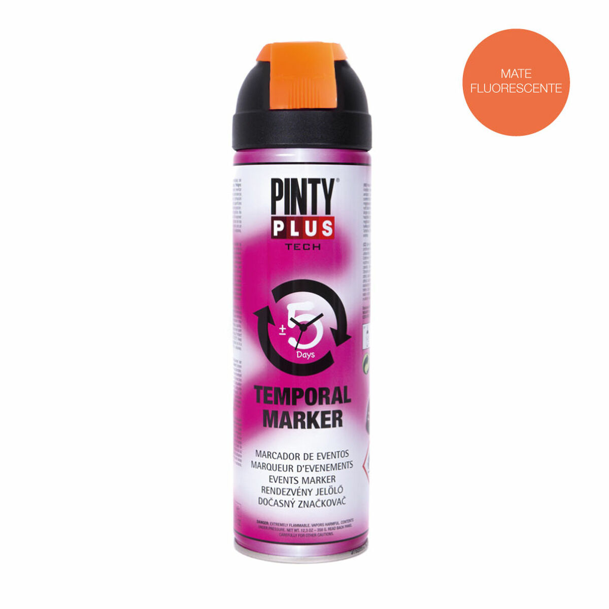 Sprejfärg Pintyplus Tech T143 Årstidsbaserad Orange 500 ml - 7